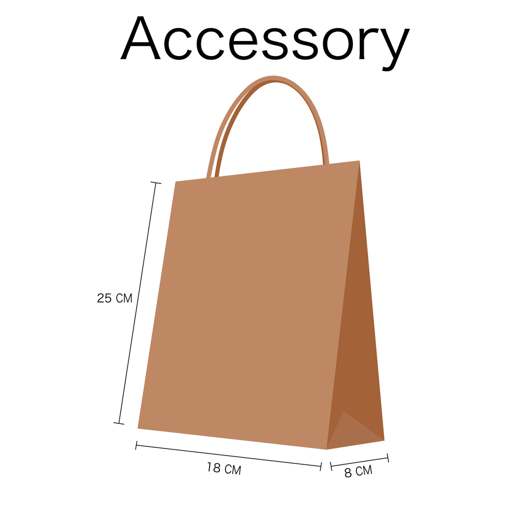 Accessory Brown Kraft Twist Handle Carrier Bags