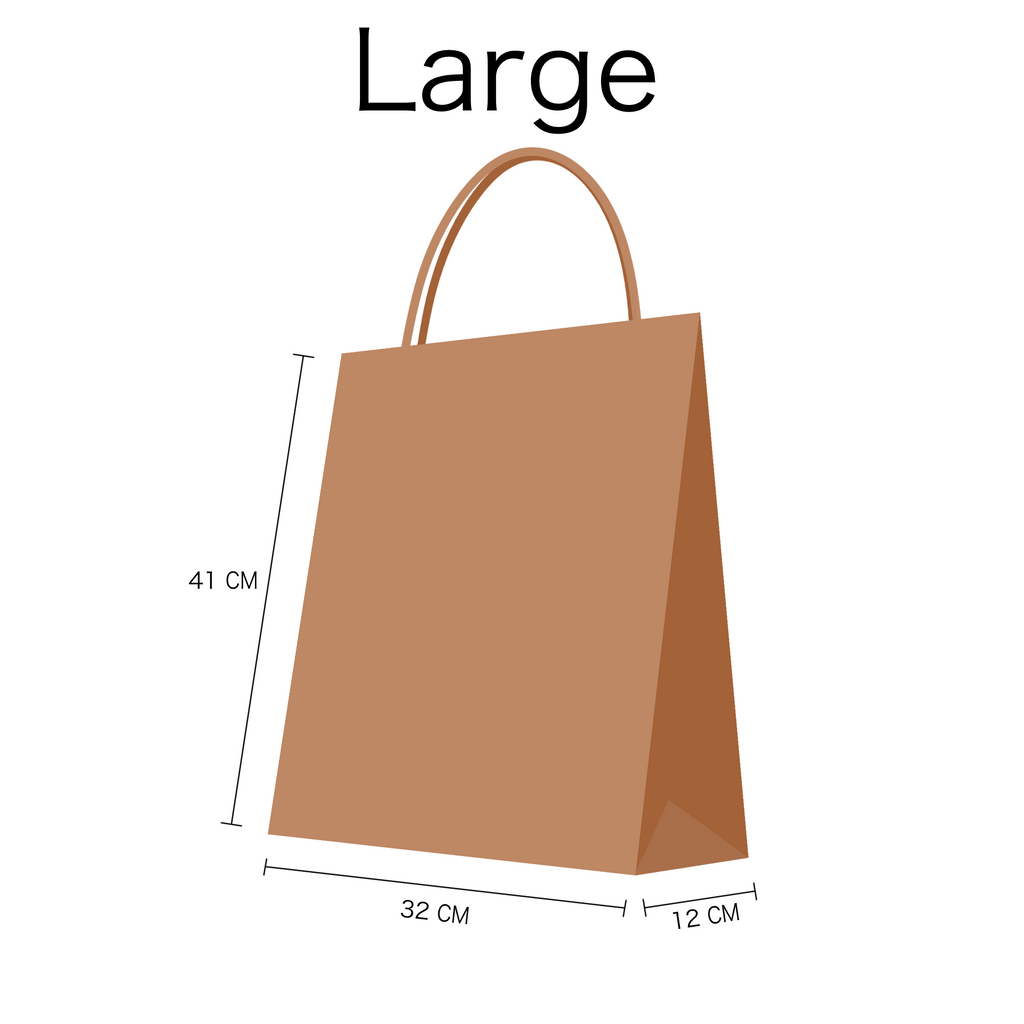 Large Brown Kraft Twist Handle Carrier Bags