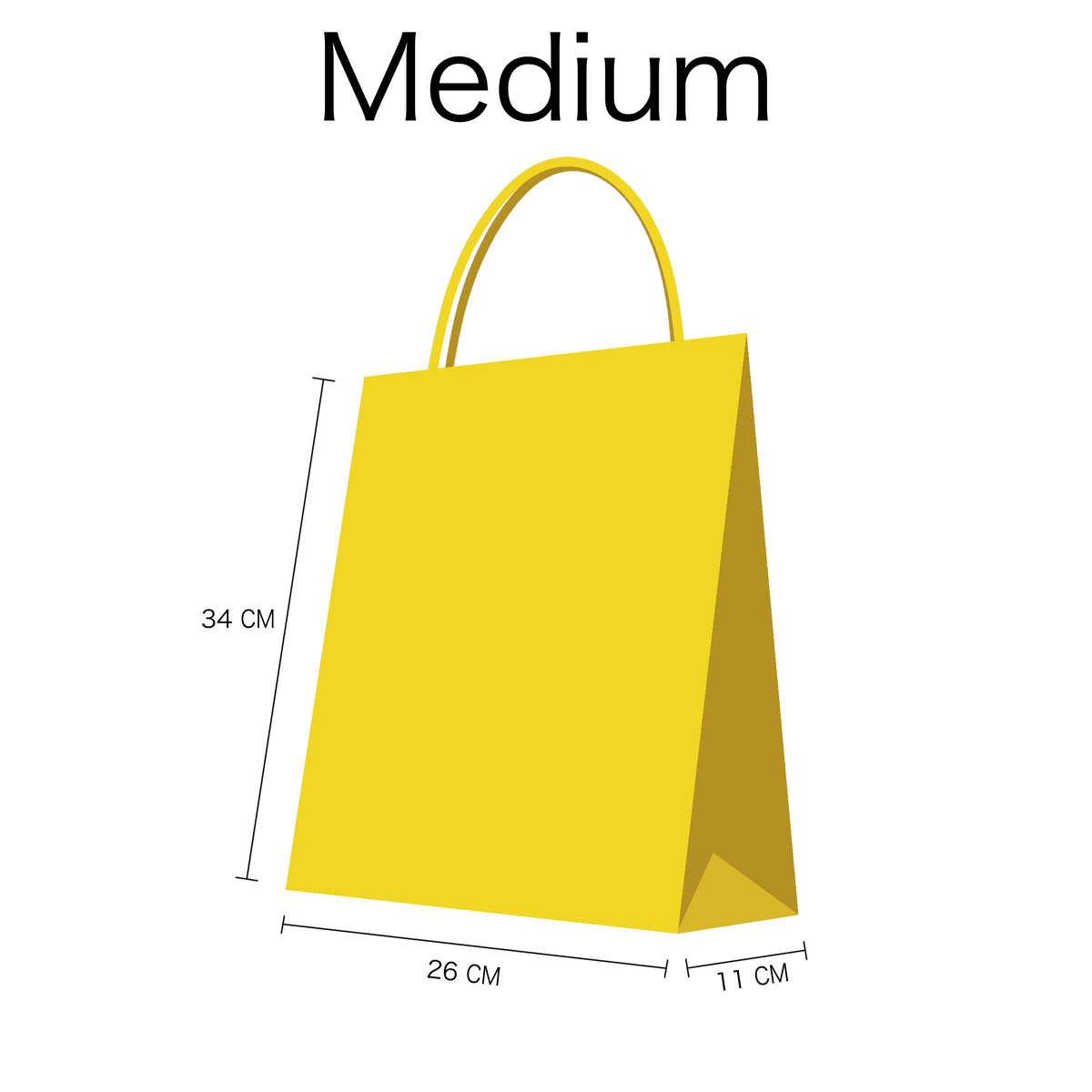 Medium Black Kraft Twist Handle Carrier Bags