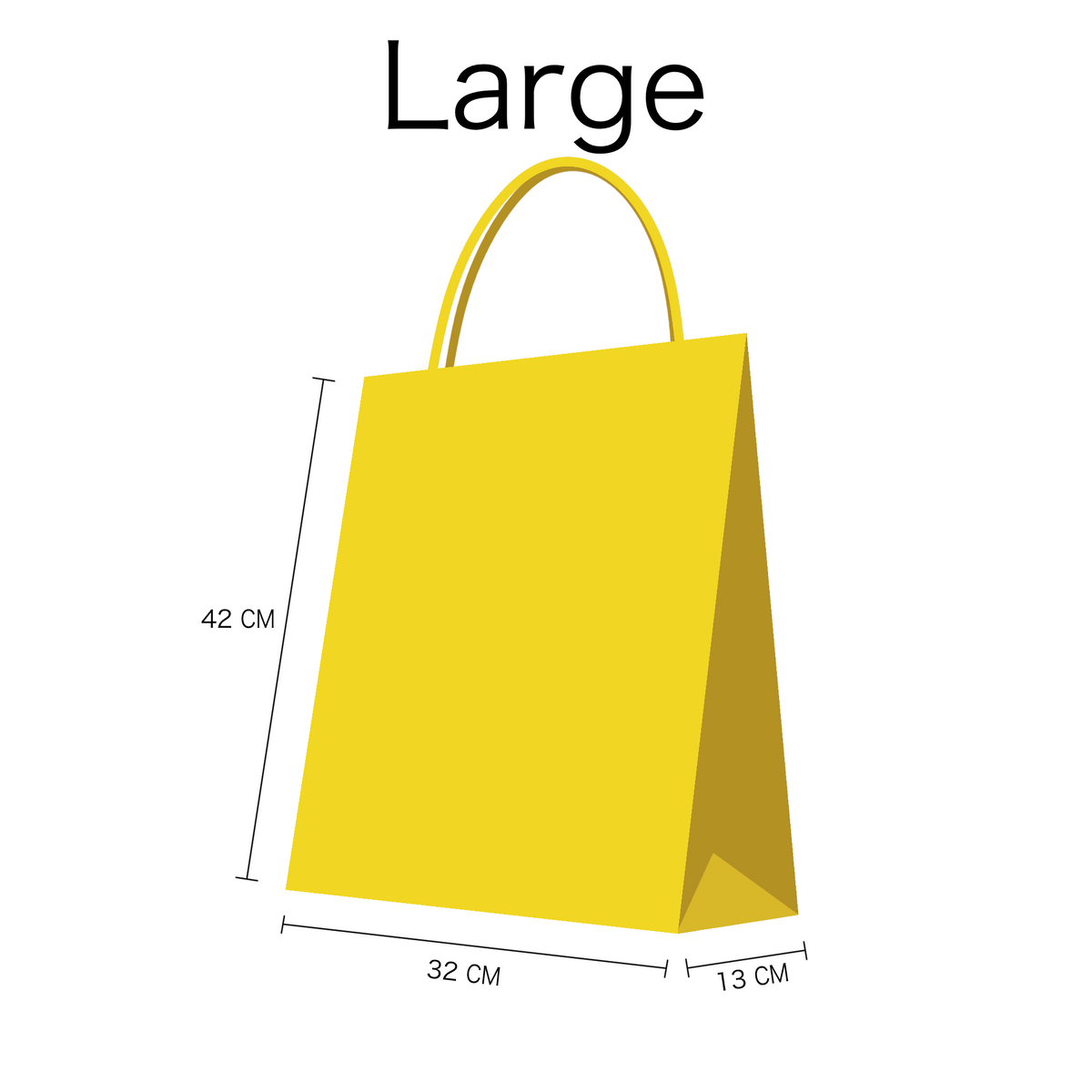Large Black Kraft Twist Handle Carrier Bags