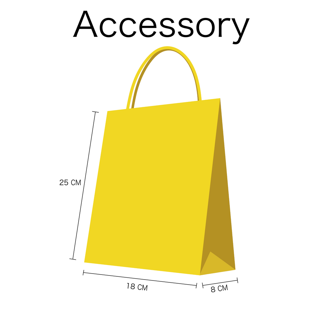 Accessory Blue Kraft Twist Handle Carrier Bags