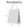 Accessory White Kraft Twist Handle Carrier Bags
