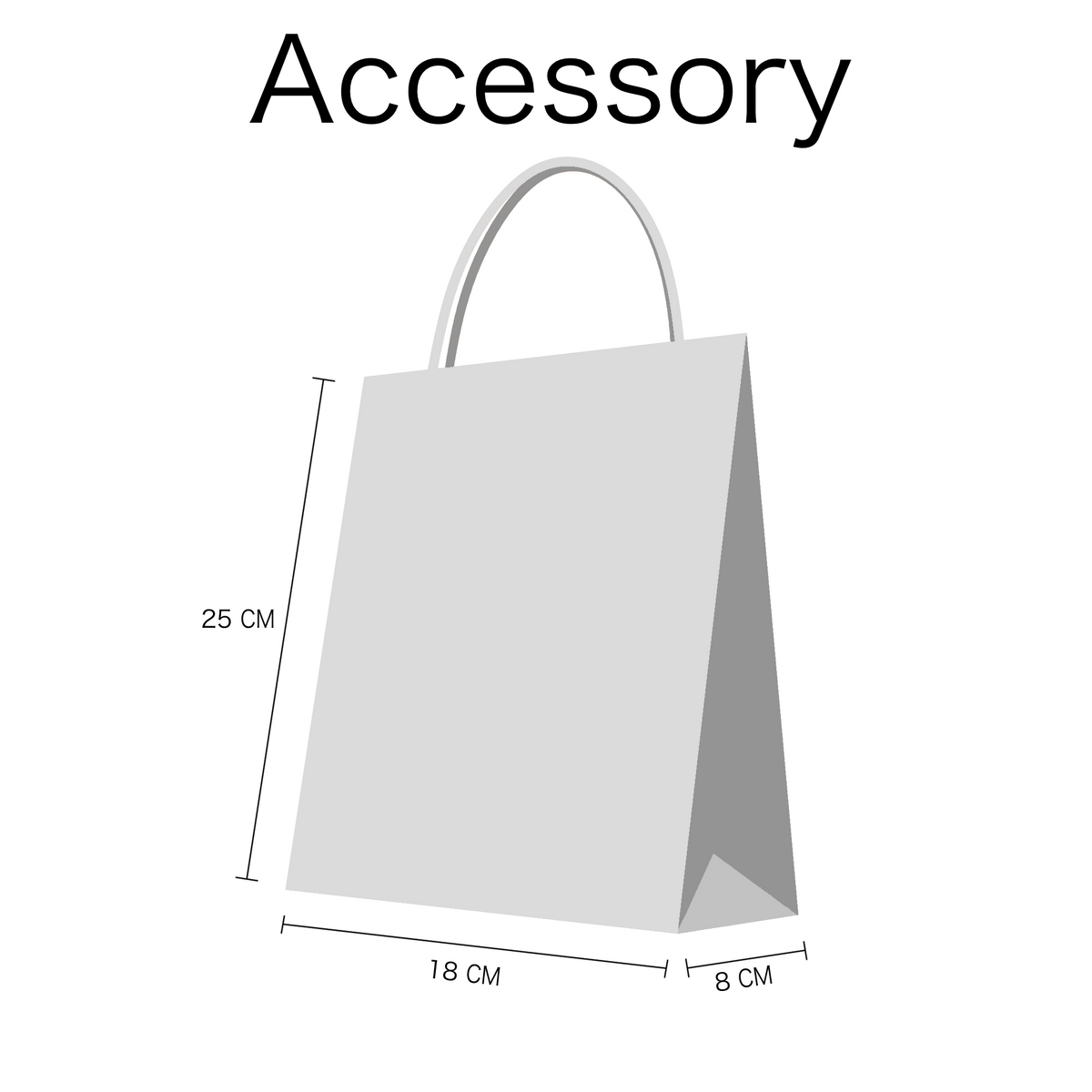 Accessory White Kraft Twist Handle Carrier Bags